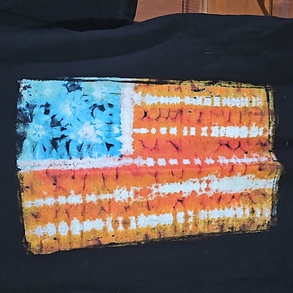 Ocean Current American Flag TShirt - Picture 2 of 2